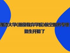 湘潭大学(继续教育学院)航空服务专业招生开始了，欢迎有意考生咨询报名