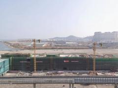澳门国际机场候机楼南面扩建主体结构工程完工